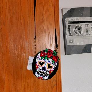 NWT Betsey Johnson Candy Skull Kitsch Cross Body